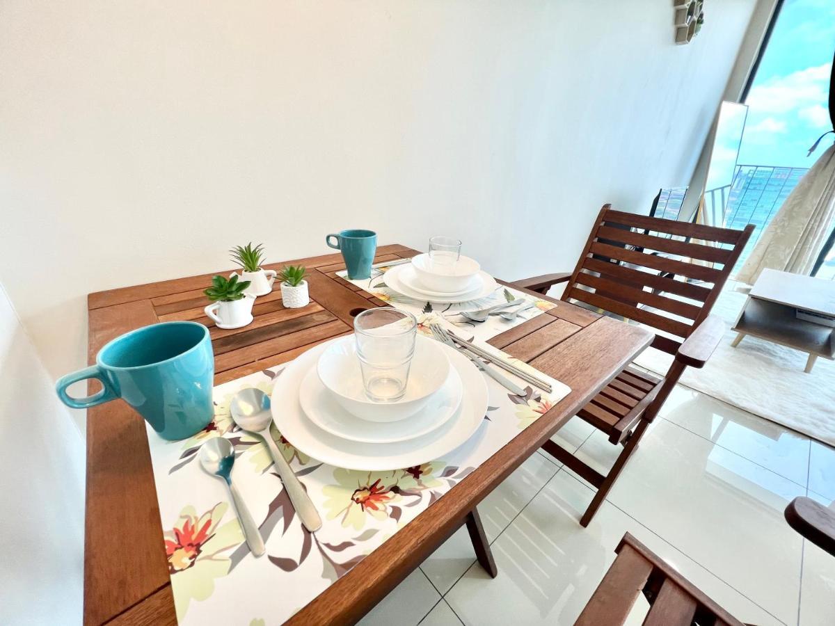 A 1-4 Pax Cozy Studio Tv Box Pool 100Mps Wifi 3 Bed Trefoil Setia Alam Bagian luar foto